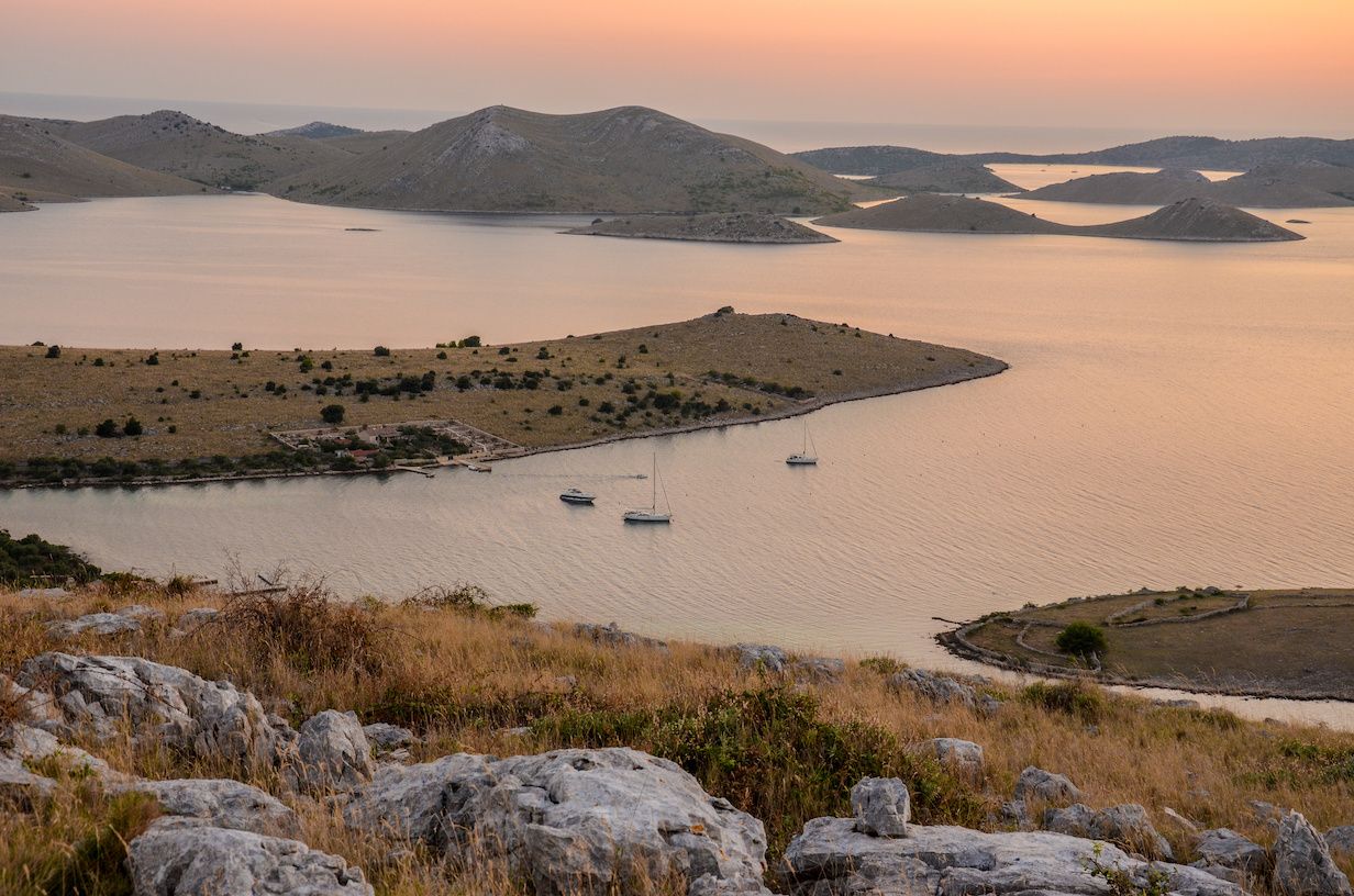 Clear water in the Kornati